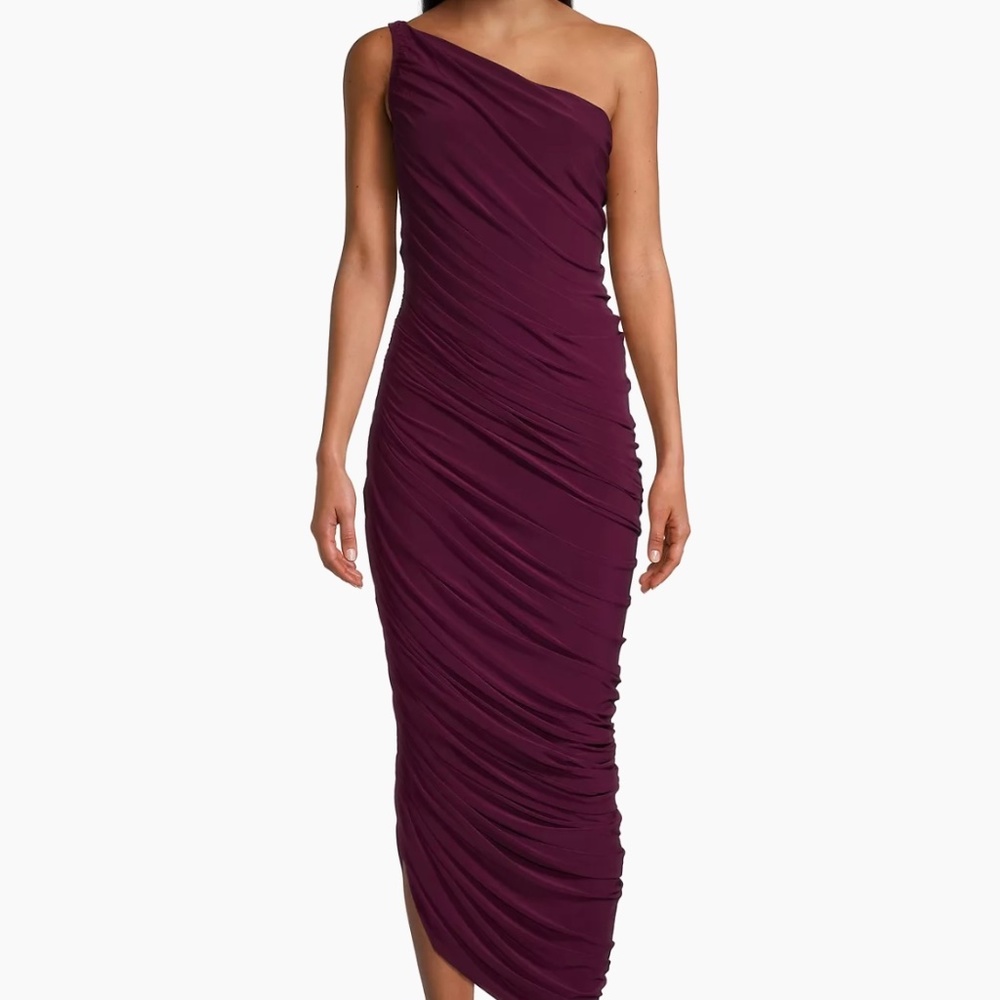 NWT Norma Kamali Diana Gown in Plum
